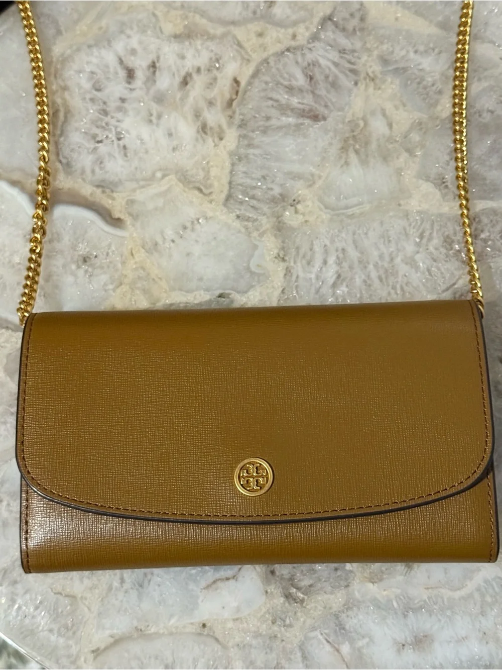 Tory Burch Robinson Chain Wallet Crossbody